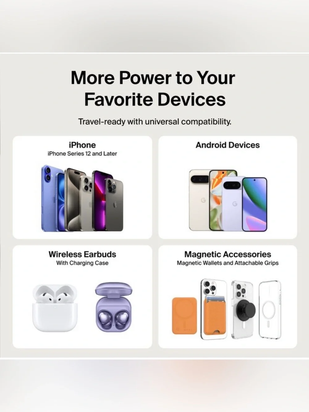 Belkin BoostCharge Pro Magnetic Power Bank 5K With MagSafe - NEW